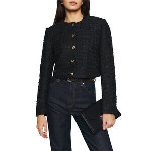 NWOT Reformation Trista Jacket in Black, Size XS, $298